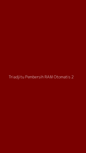 Tampilan Antarmuka Aplikasi Triadjitu Pembersih Ram Otomatis - 2