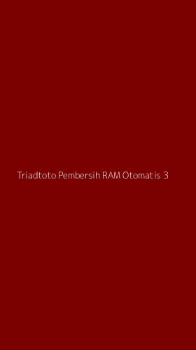 Tampilan Antarmuka Aplikasi Triadtoto Pembersih Ram Otomatis - 3