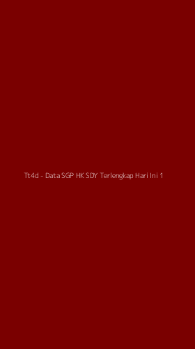 Tampilan Antarmuka Aplikasi Tt4d - Data SGP HK SDY Terlengkap Hari Ini - 1