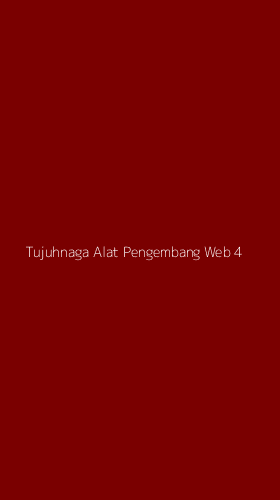 Tampilan Antarmuka Aplikasi Tujuhnaga Alat Pengembang Web - 4
