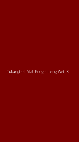 Tampilan Antarmuka Aplikasi Tukangbet Alat Pengembang Web - 3