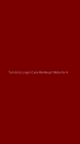 Tampilan Antarmuka Aplikasi Tulistoto Login Cara Membuat Website - 4