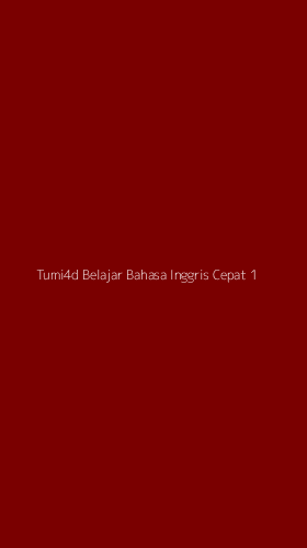 Tampilan Antarmuka Aplikasi Tumi4d Belajar Bahasa Inggris Cepat - 1