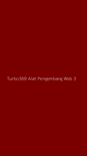 Tampilan Antarmuka Aplikasi Turbo369 Alat Pengembang Web - 3