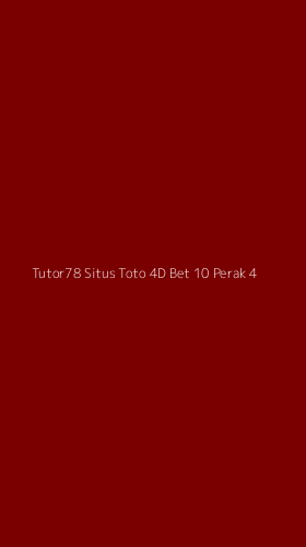 Tampilan Antarmuka Aplikasi Tutor78 Situs Toto 4d Bet 10 Perak - 4