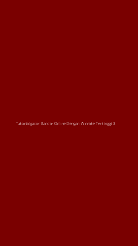 Tampilan Antarmuka Aplikasi Tutorialgacor Bandar Online Dengan Winrate Tertinggi - 3