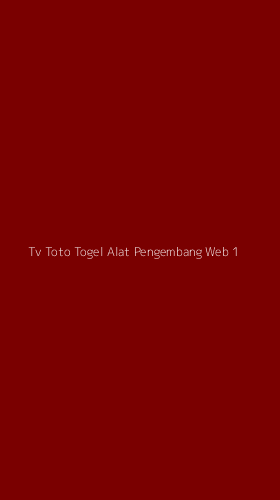 Tampilan Antarmuka Aplikasi Tv Toto Togel Alat Pengembang Web - 1