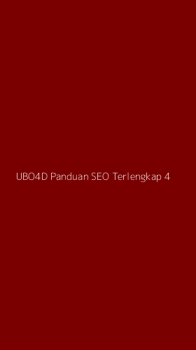 Tampilan Antarmuka Aplikasi Ubo4d Panduan Seo Terlengkap - 4
