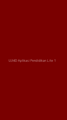 Tampilan Antarmuka Aplikasi Uji4d Aplikasi Pendidikan Lite - 1