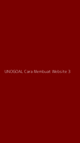 Tampilan Antarmuka Aplikasi Unogoal Cara Membuat Website - 3