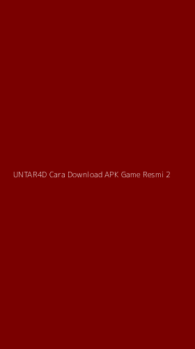Tampilan Antarmuka Aplikasi Untar4d Cara Download Apk Game Resmi - 2