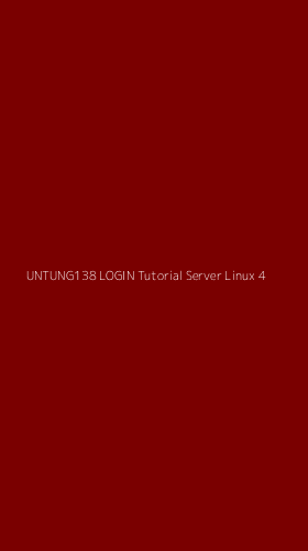 Tampilan Antarmuka Aplikasi Untung138 Login Tutorial Server Linux - 4