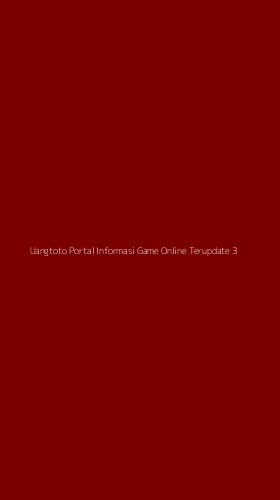 Tampilan Antarmuka Aplikasi Uangtoto Portal Informasi Game Online Terupdate - 3