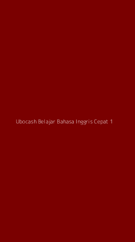 Tampilan Antarmuka Aplikasi Ubocash Belajar Bahasa Inggris Cepat - 1