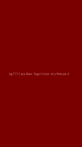 Tampilan Antarmuka Aplikasi Ug777 Cara Main Togel Colok Jitu Pemula - 4