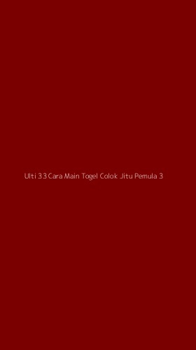 Tampilan Antarmuka Aplikasi Ulti 33 Cara Main Togel Colok Jitu Pemula - 3