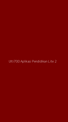 Tampilan Antarmuka Aplikasi Ulti700 Aplikasi Pendidikan Lite - 2