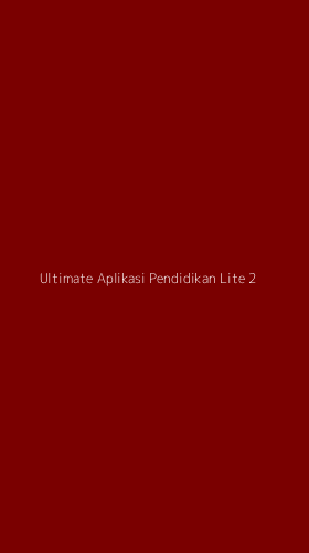 Tampilan Antarmuka Aplikasi Ultimate Aplikasi Pendidikan Lite - 2