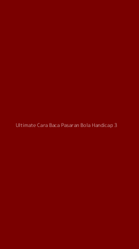 Tampilan Antarmuka Aplikasi Ultimate Cara Baca Pasaran Bola Handicap - 3