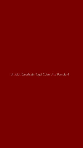 Tampilan Antarmuka Aplikasi Ultislot Cara Main Togel Colok Jitu Pemula - 4