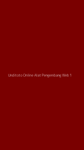 Tampilan Antarmuka Aplikasi Unditoto Online Alat Pengembang Web - 1