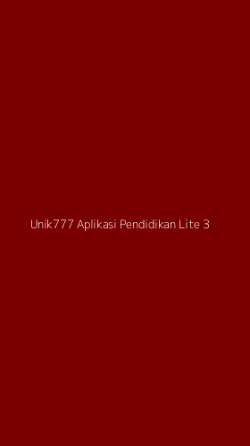 Tampilan Antarmuka Aplikasi Unik777 Aplikasi Pendidikan Lite - 3