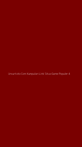 Tampilan Antarmuka Aplikasi Unsurtoto Com Kumpulan Link Situs Game Populer - 4