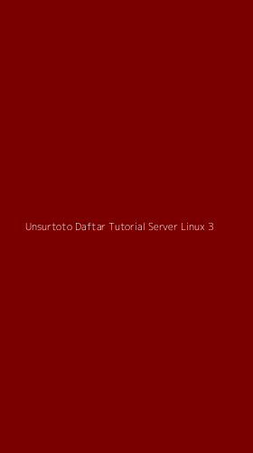 Tampilan Antarmuka Aplikasi Unsurtoto Daftar Tutorial Server Linux - 3