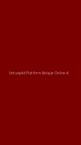 Tampilan Antarmuka Aplikasi Untung4d Platform Belajar Online - 4