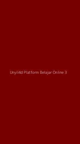 Tampilan Antarmuka Aplikasi Unyil4d Platform Belajar Online - 3