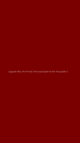 Tampilan Antarmuka Aplikasi Upgrade Akun Pro Portal Informasi Game Online Terupdate - 3
