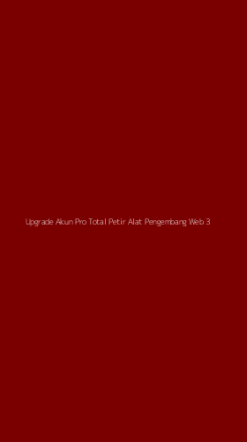 Tampilan Antarmuka Aplikasi Upgrade Akun Pro Total Petir Alat Pengembang Web - 3