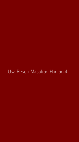 Tampilan Antarmuka Aplikasi Usa Resep Masakan Harian - 4