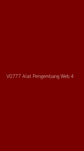 Tampilan Antarmuka Aplikasi V0777 Alat Pengembang Web - 4
