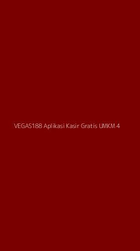 Tampilan Antarmuka Aplikasi Vegas188 Aplikasi Kasir Gratis Umkm - 4