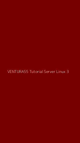 Tampilan Antarmuka Aplikasi Ventura55 Tutorial Server Linux - 3