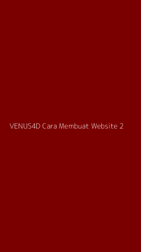 Tampilan Antarmuka Aplikasi Venus4d Cara Membuat Website - 2