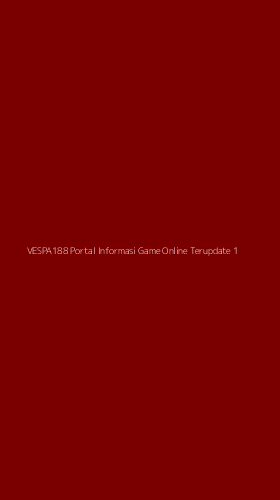 Tampilan Antarmuka Aplikasi Vespa188 Portal Informasi Game Online Terupdate - 1
