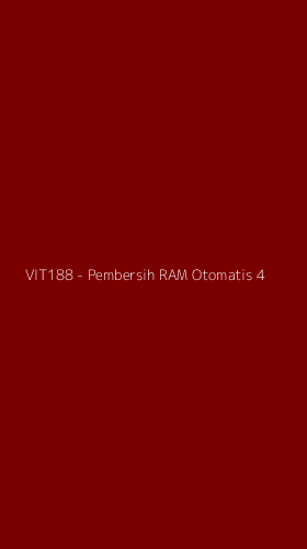 Tampilan Antarmuka Aplikasi VIT188 - Pembersih RAM Otomatis - 4