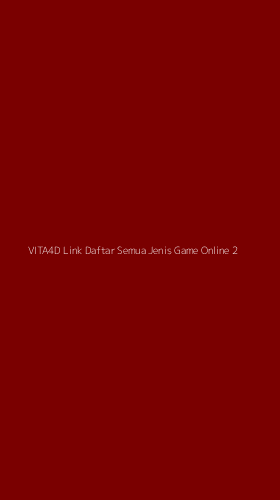 Tampilan Antarmuka Aplikasi Vita4d Link Daftar Semua Jenis Game Online - 2