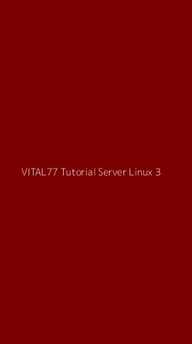 Tampilan Antarmuka Aplikasi Vital77 Tutorial Server Linux - 3