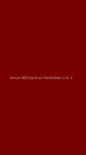 Tampilan Antarmuka Aplikasi Venom 889 Aplikasi Pendidikan Lite - 2
