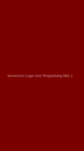 Tampilan Antarmuka Aplikasi Venomtoto Login Alat Pengembang Web - 2