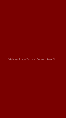 Tampilan Antarmuka Aplikasi Viatogel Login Tutorial Server Linux - 3