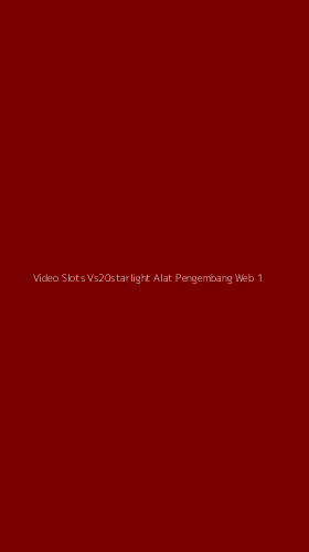 Tampilan Antarmuka Aplikasi Video Slots Vs20starlight Alat Pengembang Web - 1