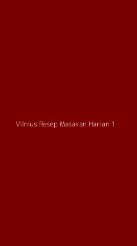 Tampilan Antarmuka Aplikasi Vilnius Resep Masakan Harian - 1