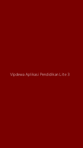 Tampilan Antarmuka Aplikasi Vipdewa Aplikasi Pendidikan Lite - 3