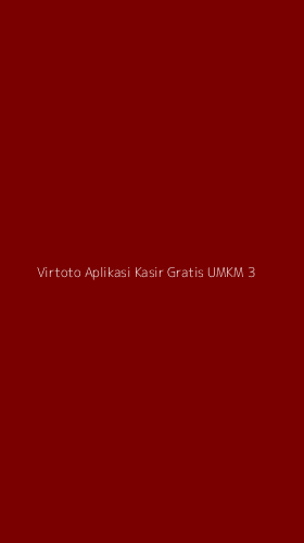 Tampilan Antarmuka Aplikasi Virtoto Aplikasi Kasir Gratis Umkm - 3