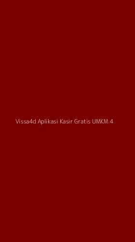 Tampilan Antarmuka Aplikasi Vissa4d Aplikasi Kasir Gratis Umkm - 4