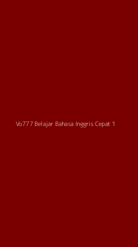 Tampilan Antarmuka Aplikasi Vo777 Belajar Bahasa Inggris Cepat - 1